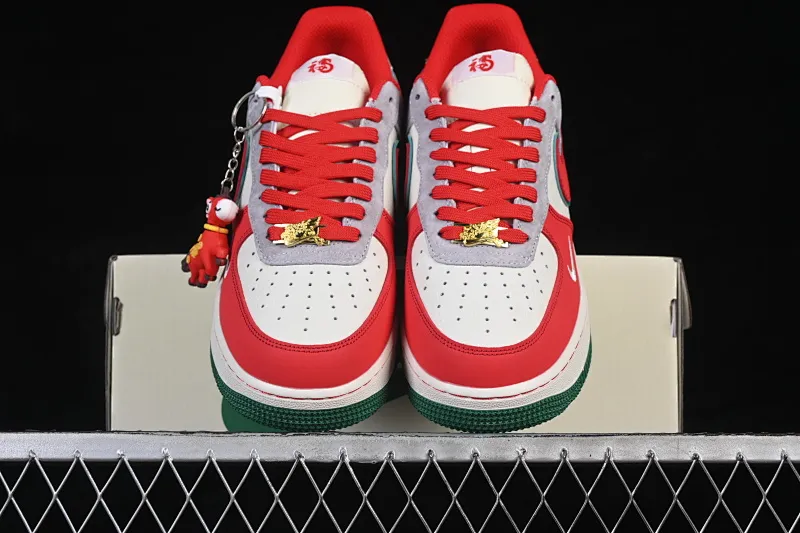 All categories Nk Air Force 1 Air Force series Nk Air Force 1 Low Air Force low top Nike Air Force 1'07 Low Year of the Horse limited edition Danfeng Silver Frost Air Force 1 low top casual sneakers NH0601-520